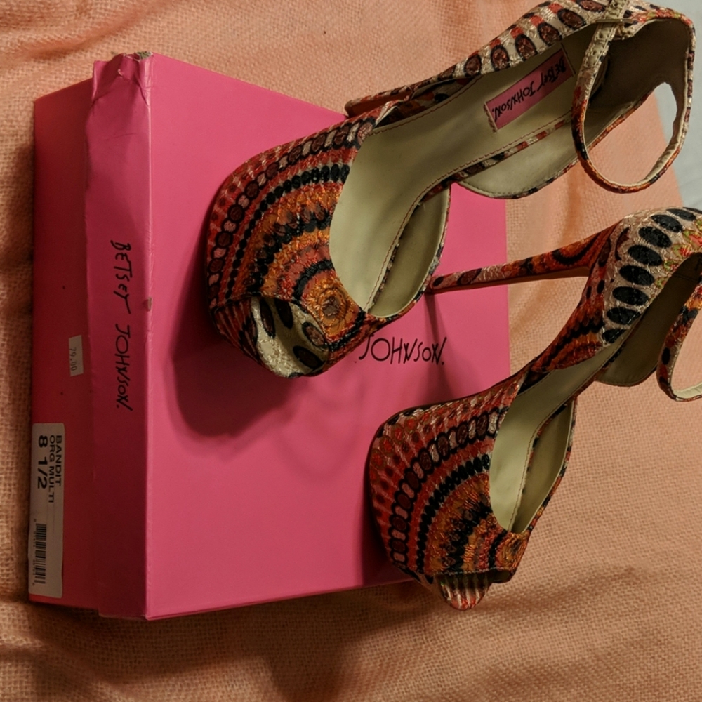 Multi colored shoes